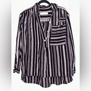 We the free summer breeze  strip pullover